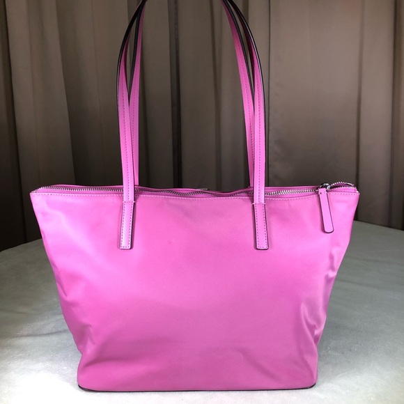Kate Spade Purple Nylon Carryall Tote Handbag - Picture 8 of 11